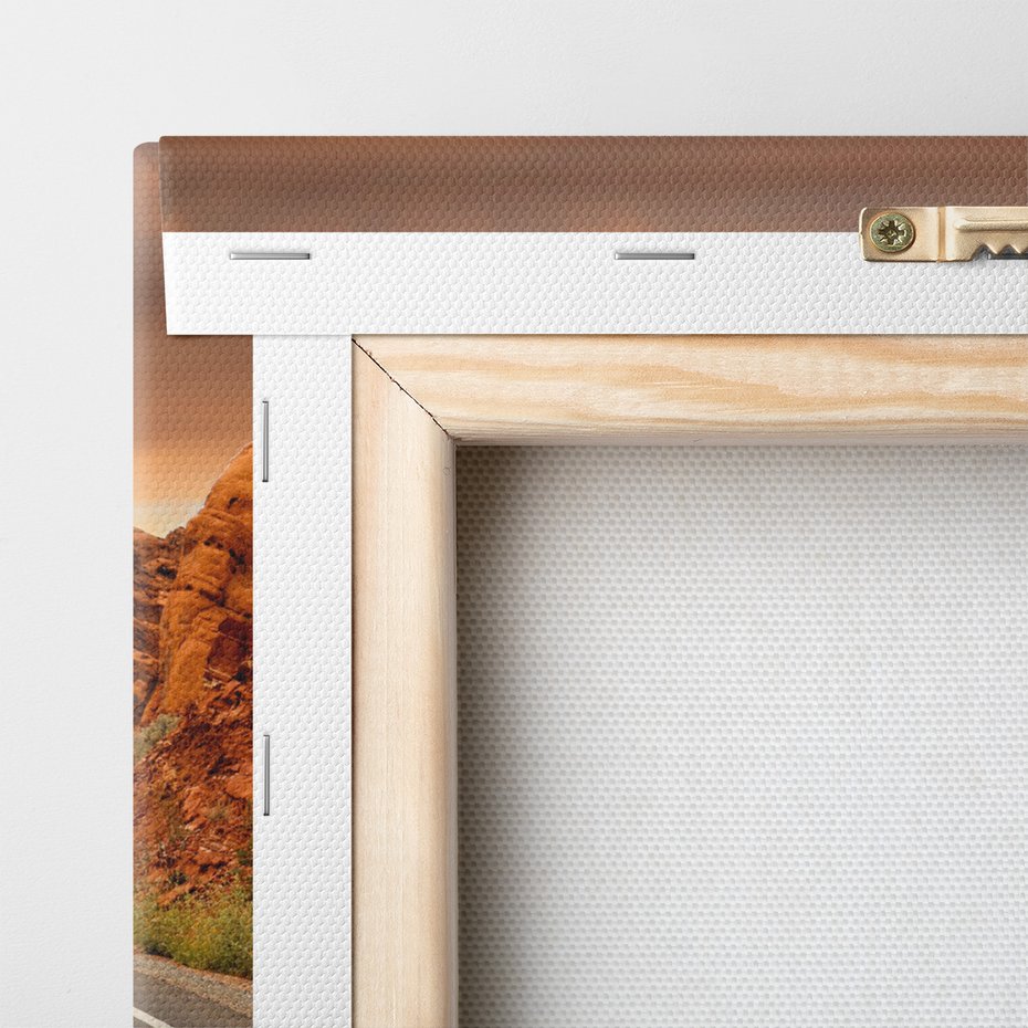 Obraz na płótnie - droga, skały, krajobraz