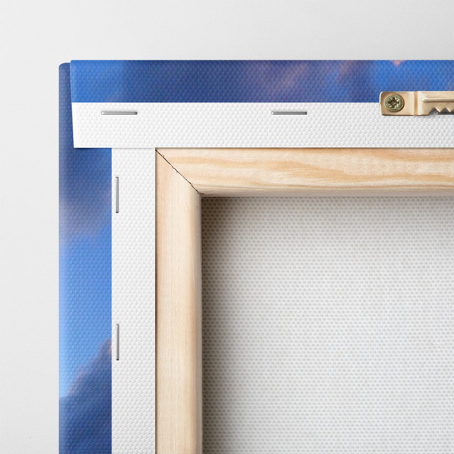 Obraz na płótnie - pole, drzewo, niebo