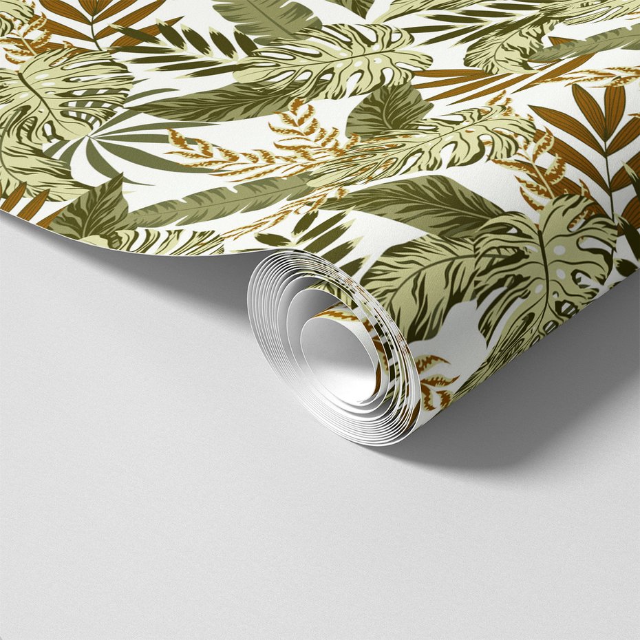 Tapeta - liście, monstera, tropikalny