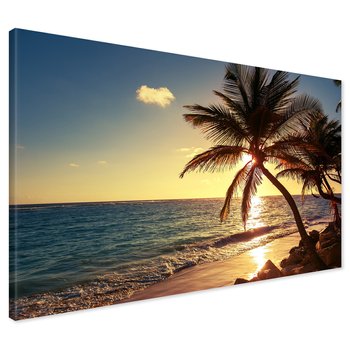 Obraz na płótnie - plaża, palmy, morze