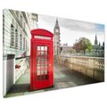 Obraz na płótnie - Londyn, budka telefoniczna, miasto