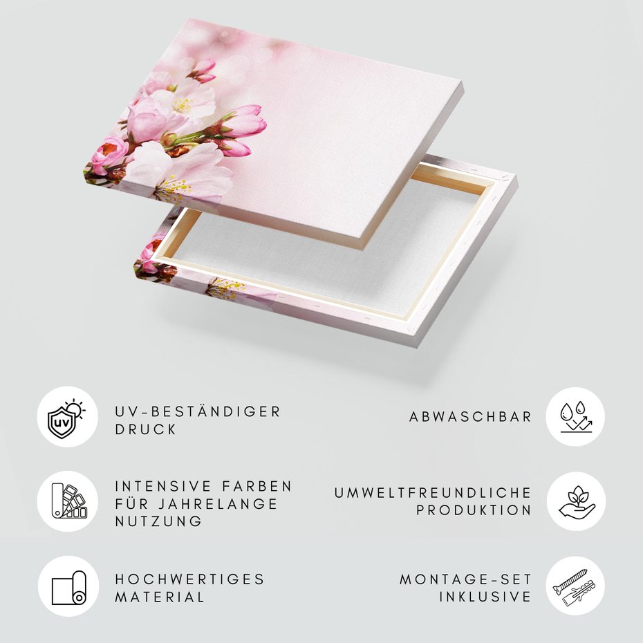 Obraz na płótnie - kwiaty, różowy, wiosna