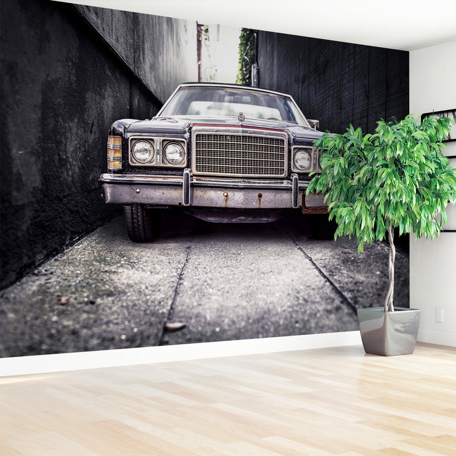 Fototapeta - samochód, ulica, stary