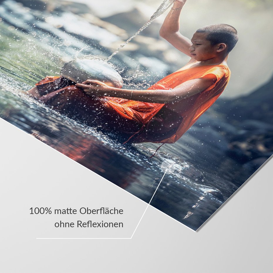 Fototapeta - mnich, woda, las