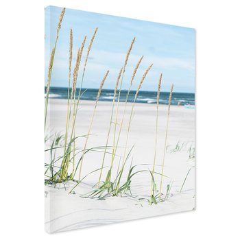 Obraz na płótnie - plaża, morze, trawa