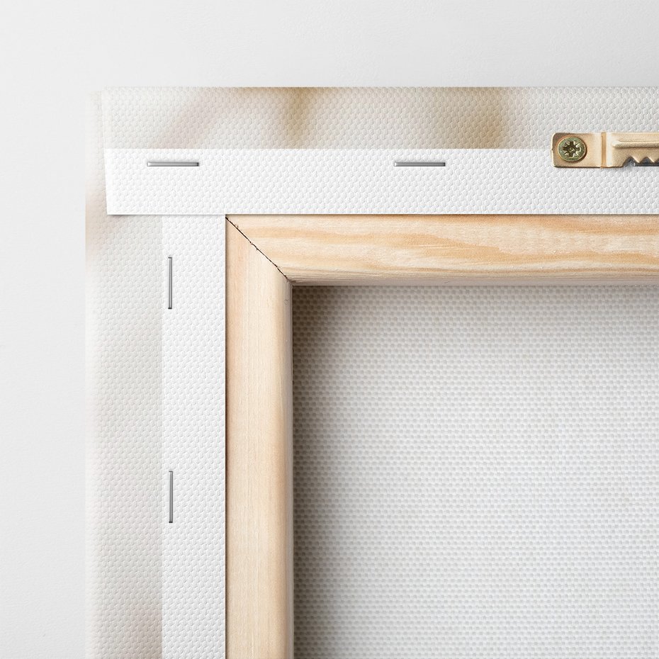 Obraz na płótnie - kwiaty, beżowy, delikatny