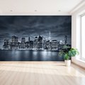 Fototapeta - miasto, noc, woda