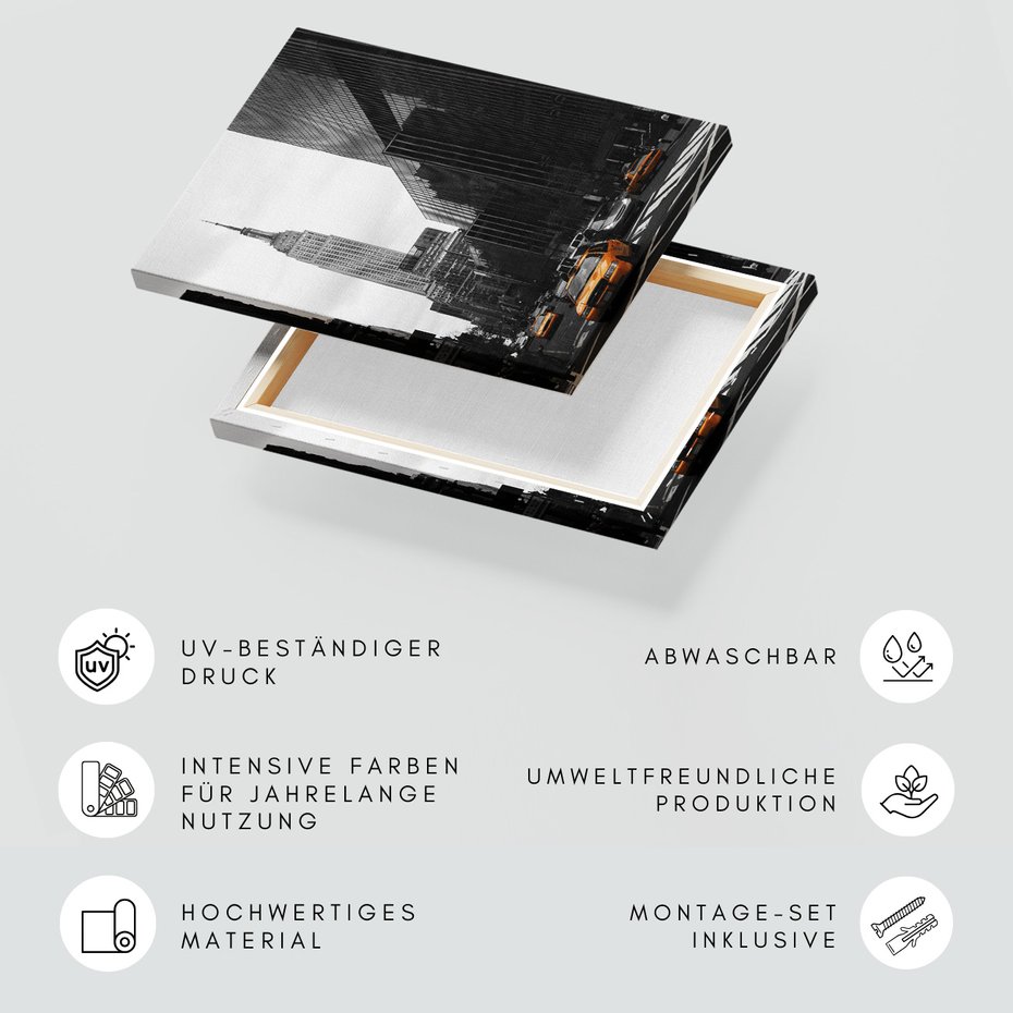 Obraz na płótnie - miasto, ulica, taksówki