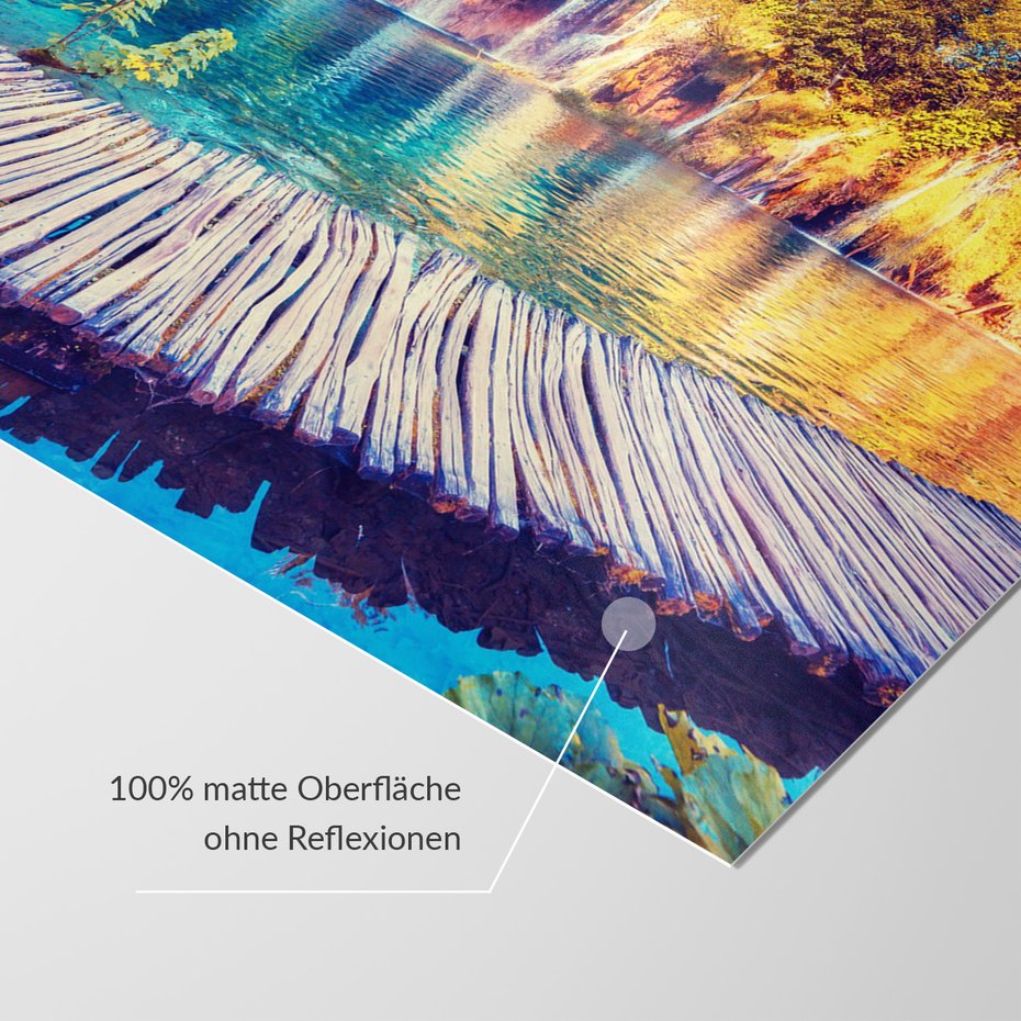 Fototapeta - wodospad, jezioro, las