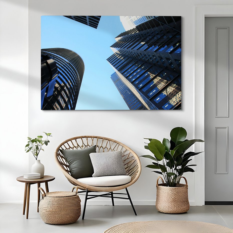 Obraz na płótnie - budynki, miasto, drapacze chmur