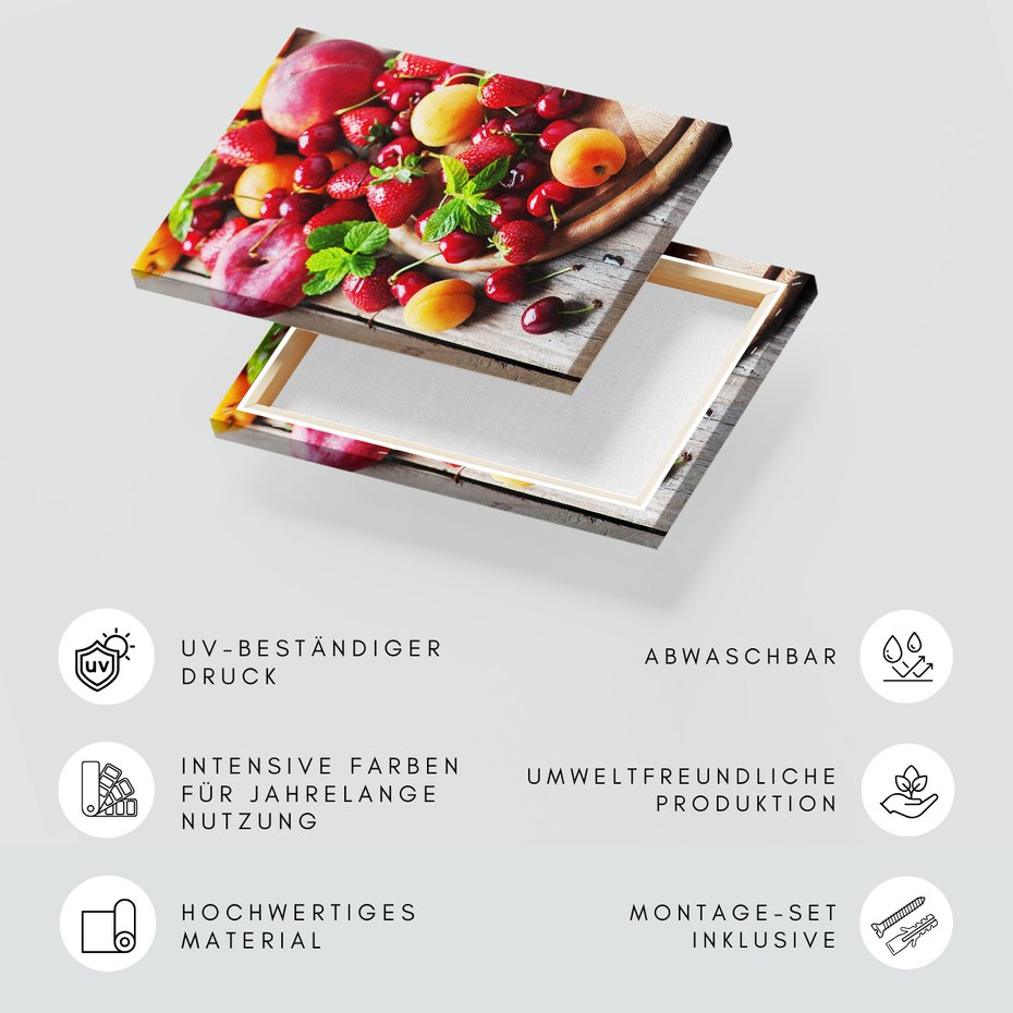 Obraz na płótnie - owoce, słodkie, świeże