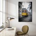 Obraz na płótnie - tramwaj, miasto, ulica