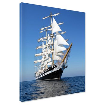 Obraz na płótnie - żaglowiec, morze, niebo