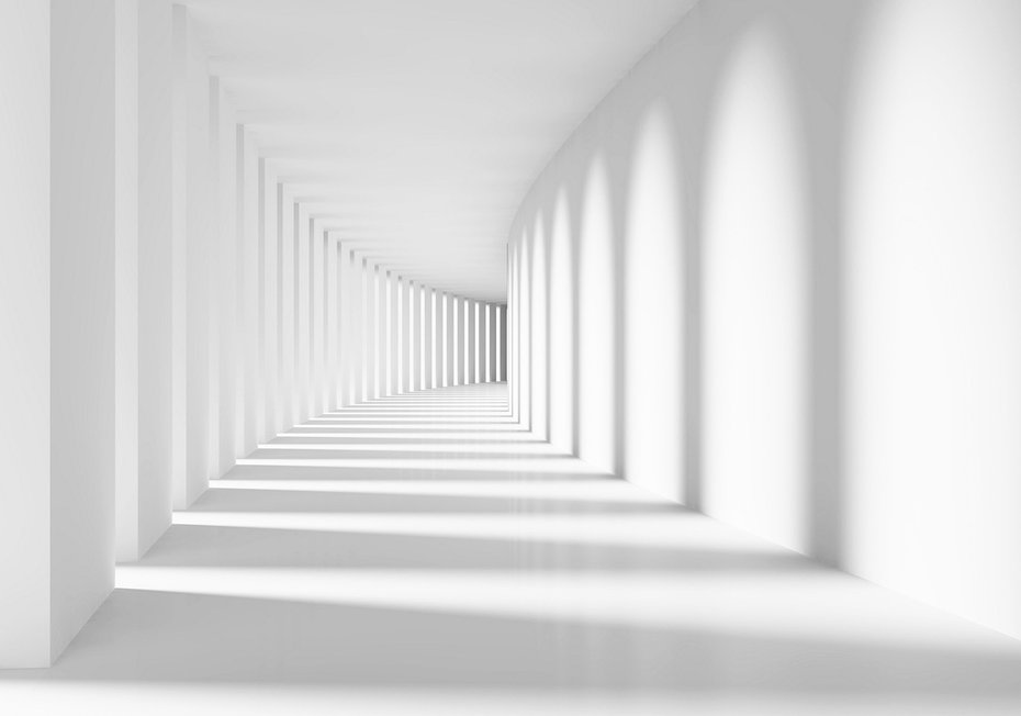 Fototapeta - wnętrze, biały, minimalizm