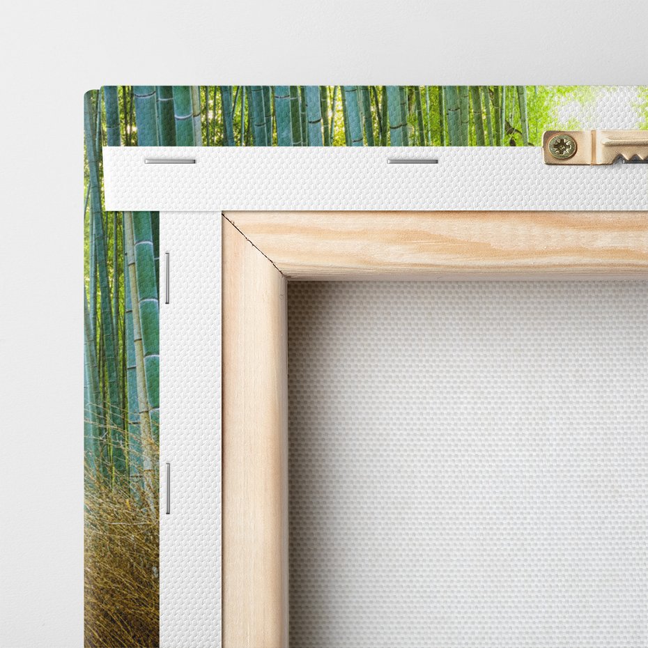 Obraz na płótnie - bambusowy, las, ścieżka