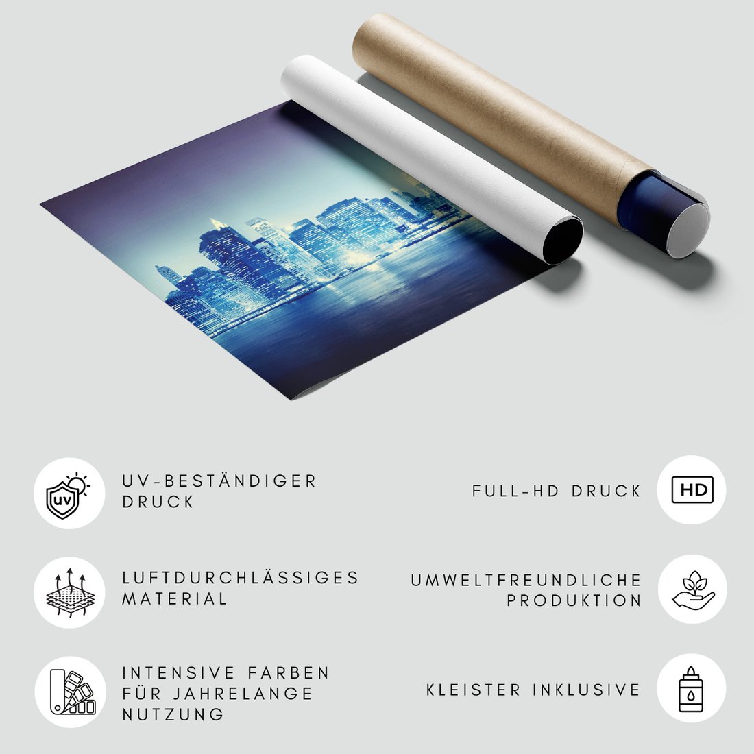 Fototapeta - miasto, noc, woda