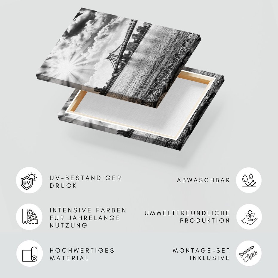 Obraz na płótnie - most, miasto, rzeka