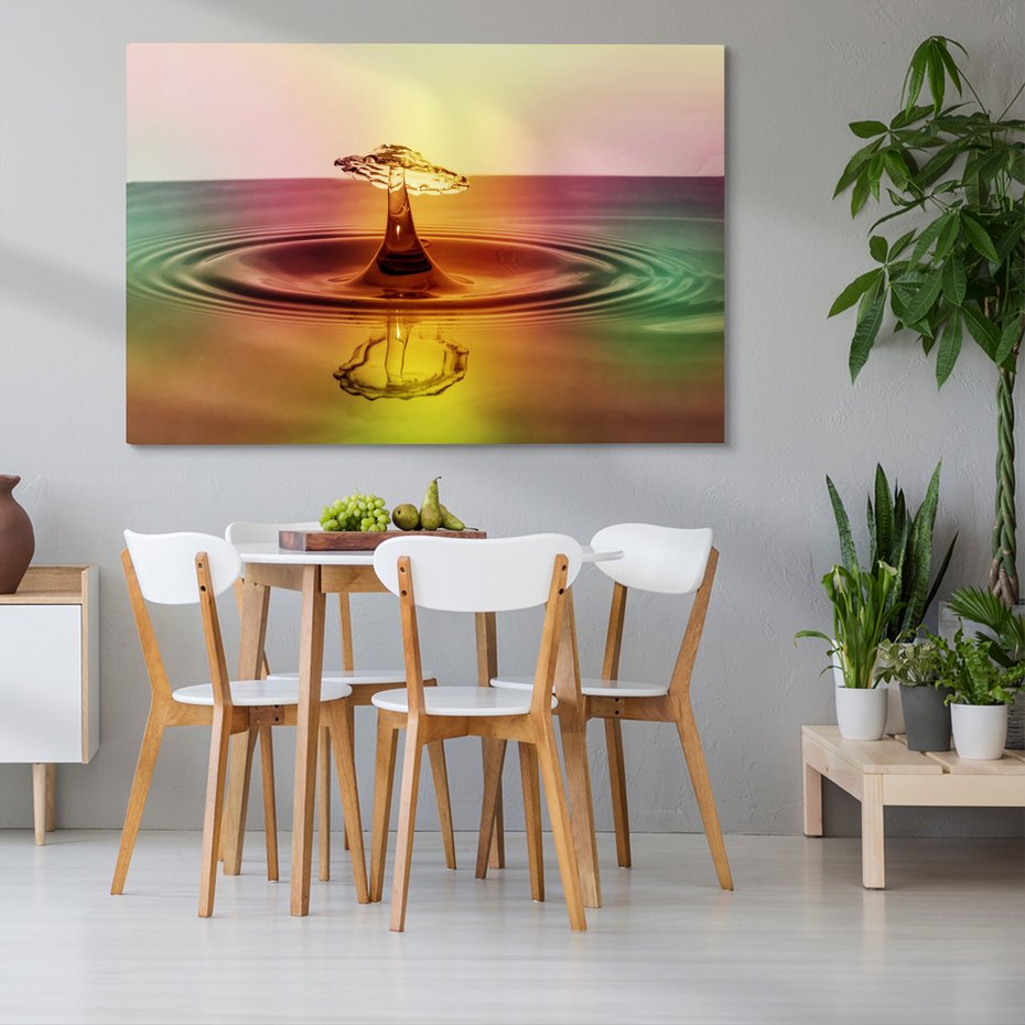 Obraz na płótnie - woda, kropla, abstrakcja