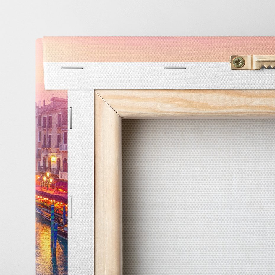 Obraz na płótnie - Wenecja, kanał, gondole