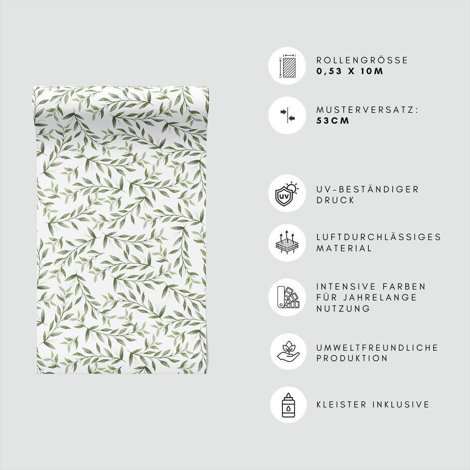 Tapeta - liście, gałązki, natura