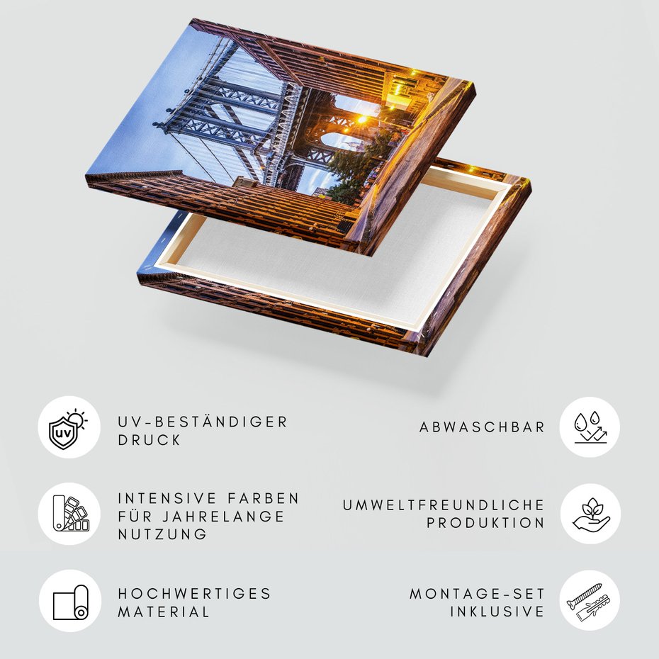 Obraz na płótnie - most, miasto, ulica