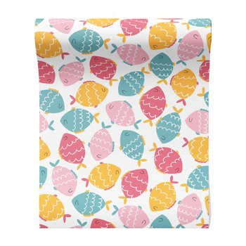 Tapeta - dziecięca, ryby, wzór, tło