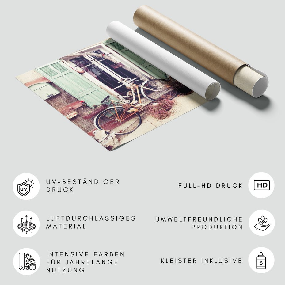 Fototapeta - rowery, okno, dekoracja