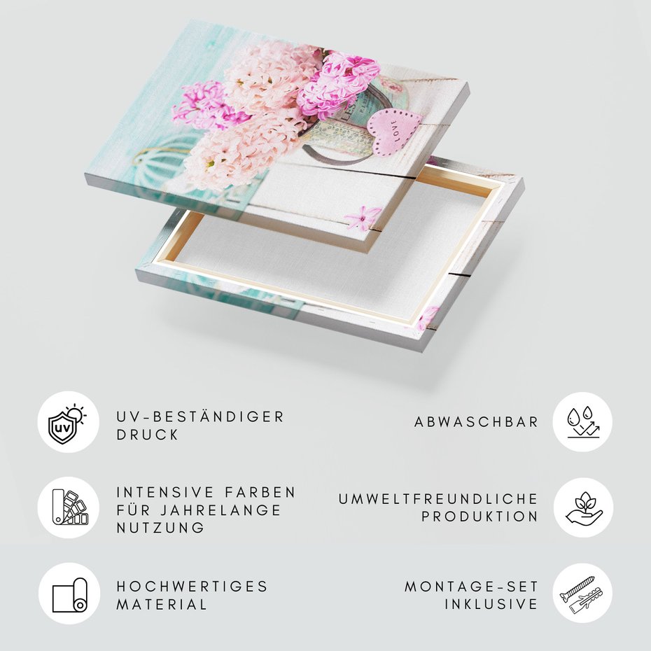 Obraz na płótnie - kwiaty, różowy, pastelowy