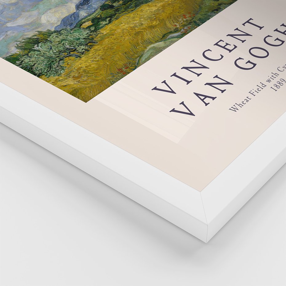 Zestaw obrazy w ramie, plakaty - Van Gogh, obrazy, sztuka - rama biała