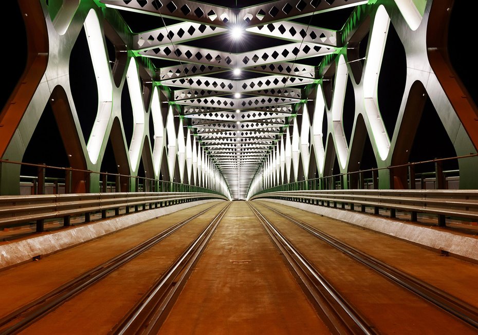 Fototapeta - most, noc, oświetlenie