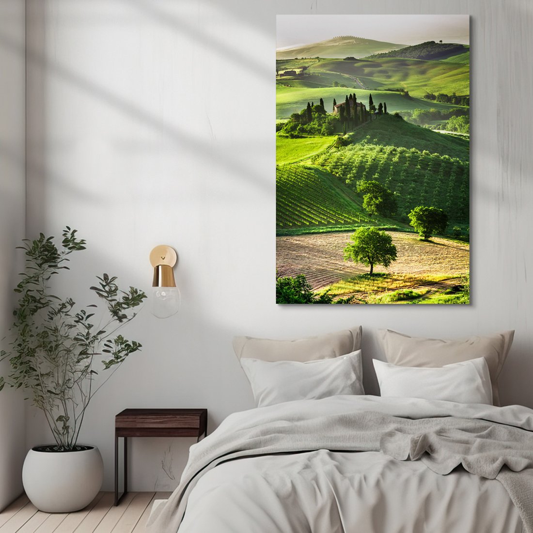 Obraz na płótnie - Tuscany, krajobraz, wzgórza