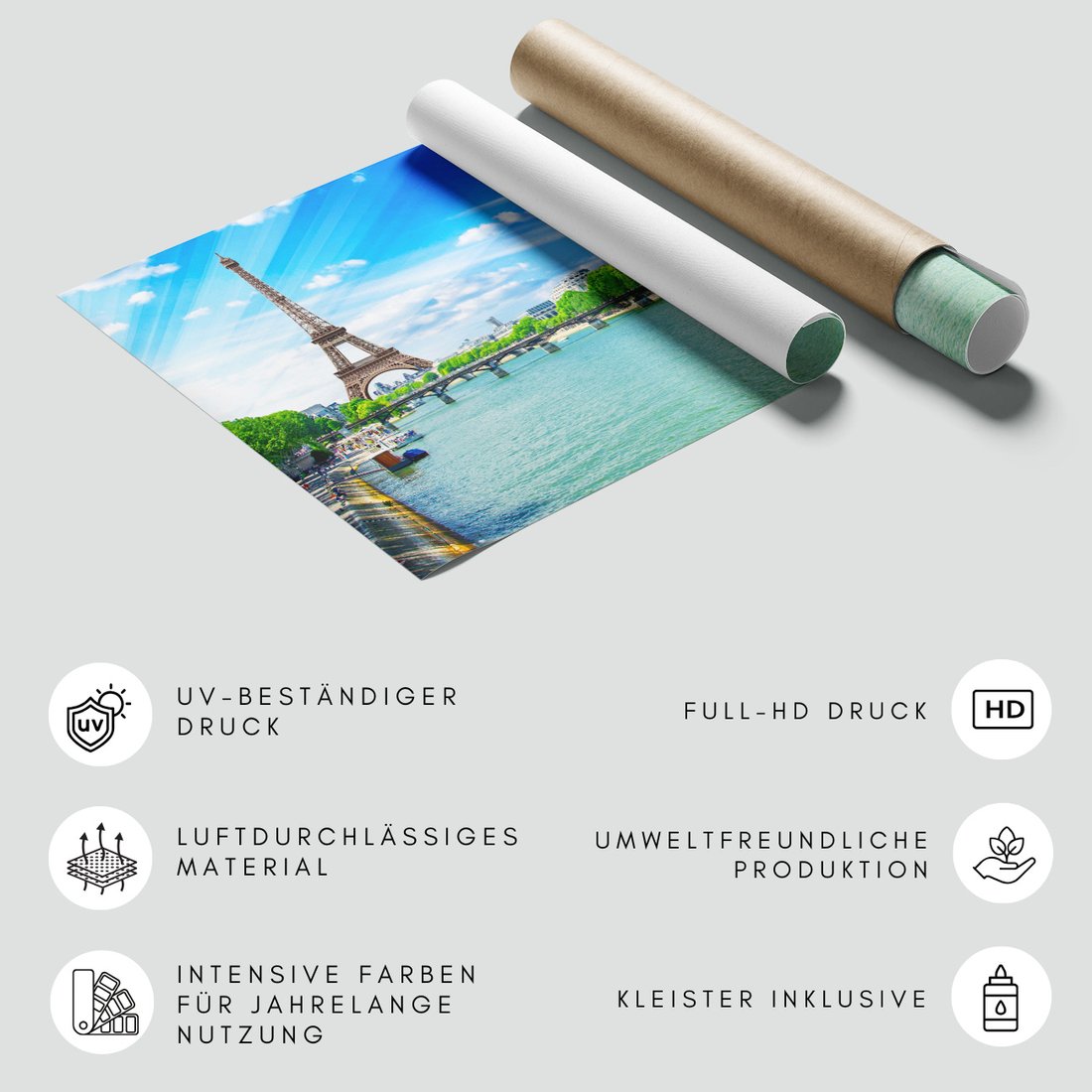 Fototapeta - Paryż, Wieża Eiffla, sekwana