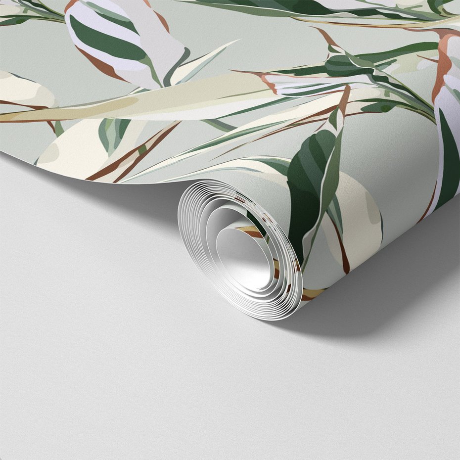 Tapeta - liście, wzór, natura