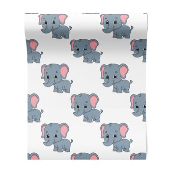 Tapeta - dziecięca, słoń, ilustracja,