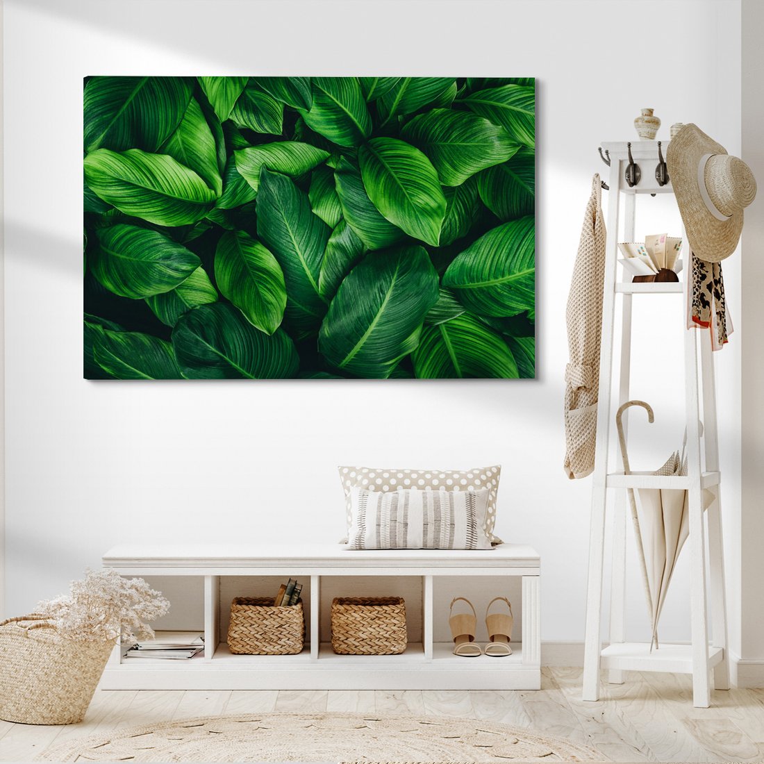 Obraz na płótnie - liście, zieleń, natura