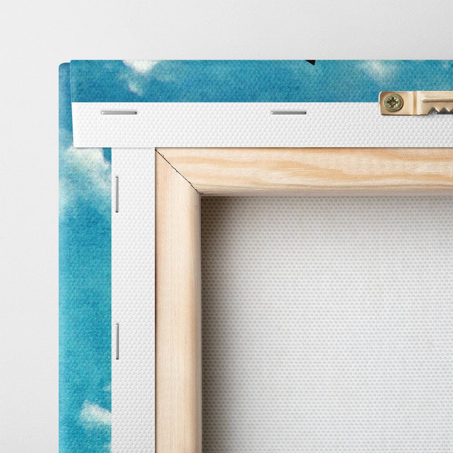 Obraz na płótnie - drive thru, palma, znak