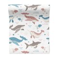 Tapeta - dziecięca, wieloryb, ryba, rekin