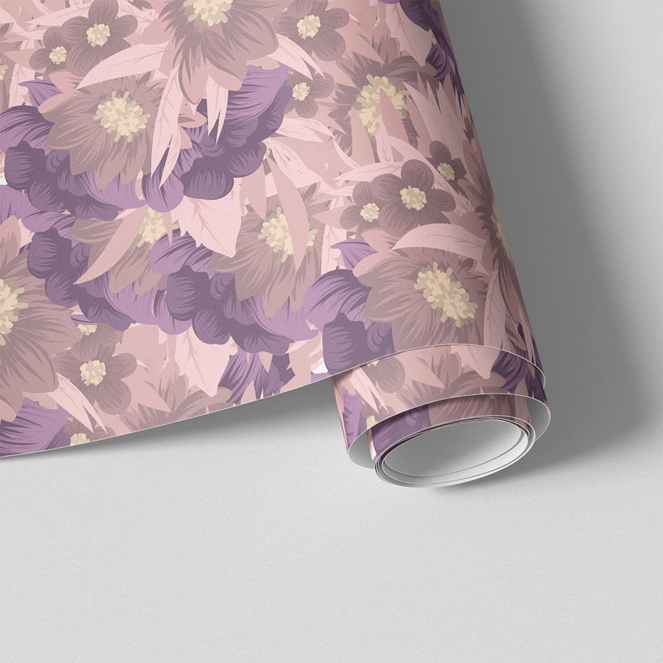 Tapeta - kwiaty, liście, tło