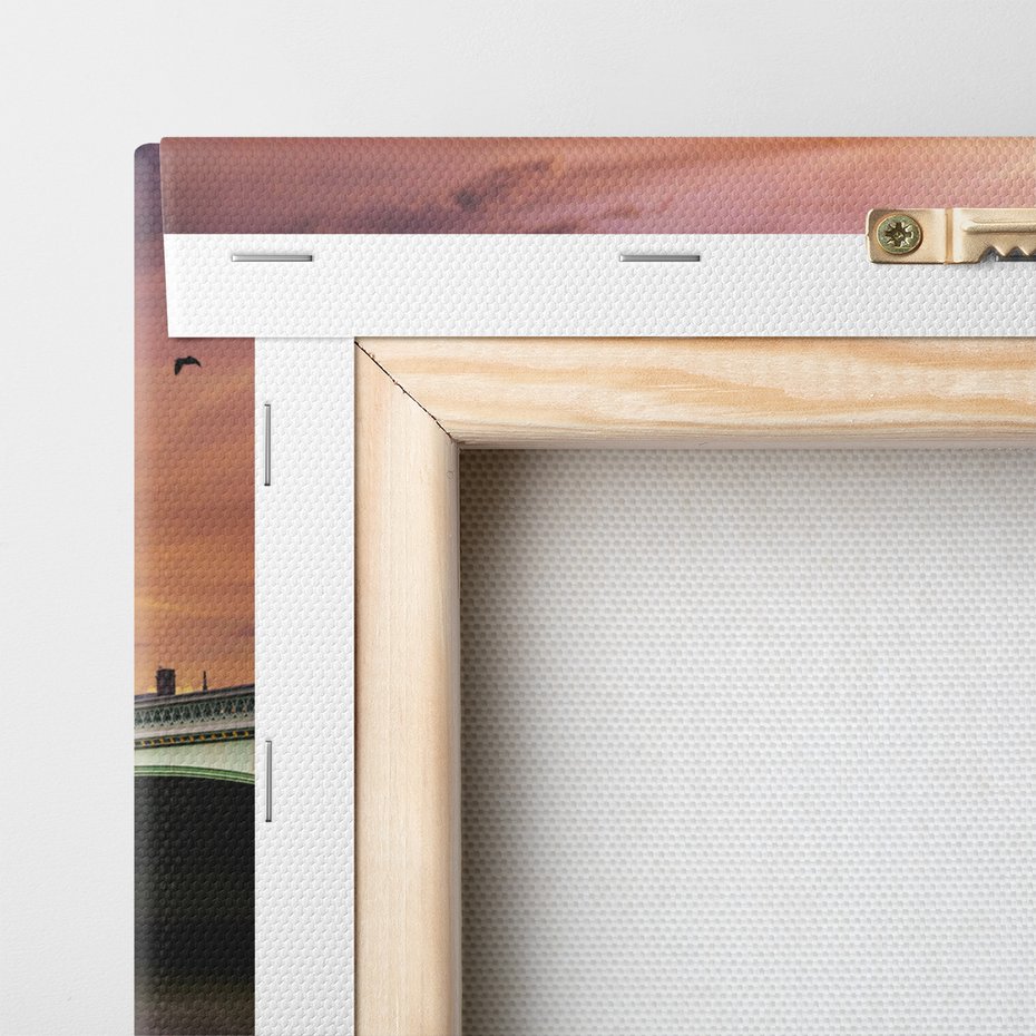 Obraz na płótnie - miasto, most, rzeka