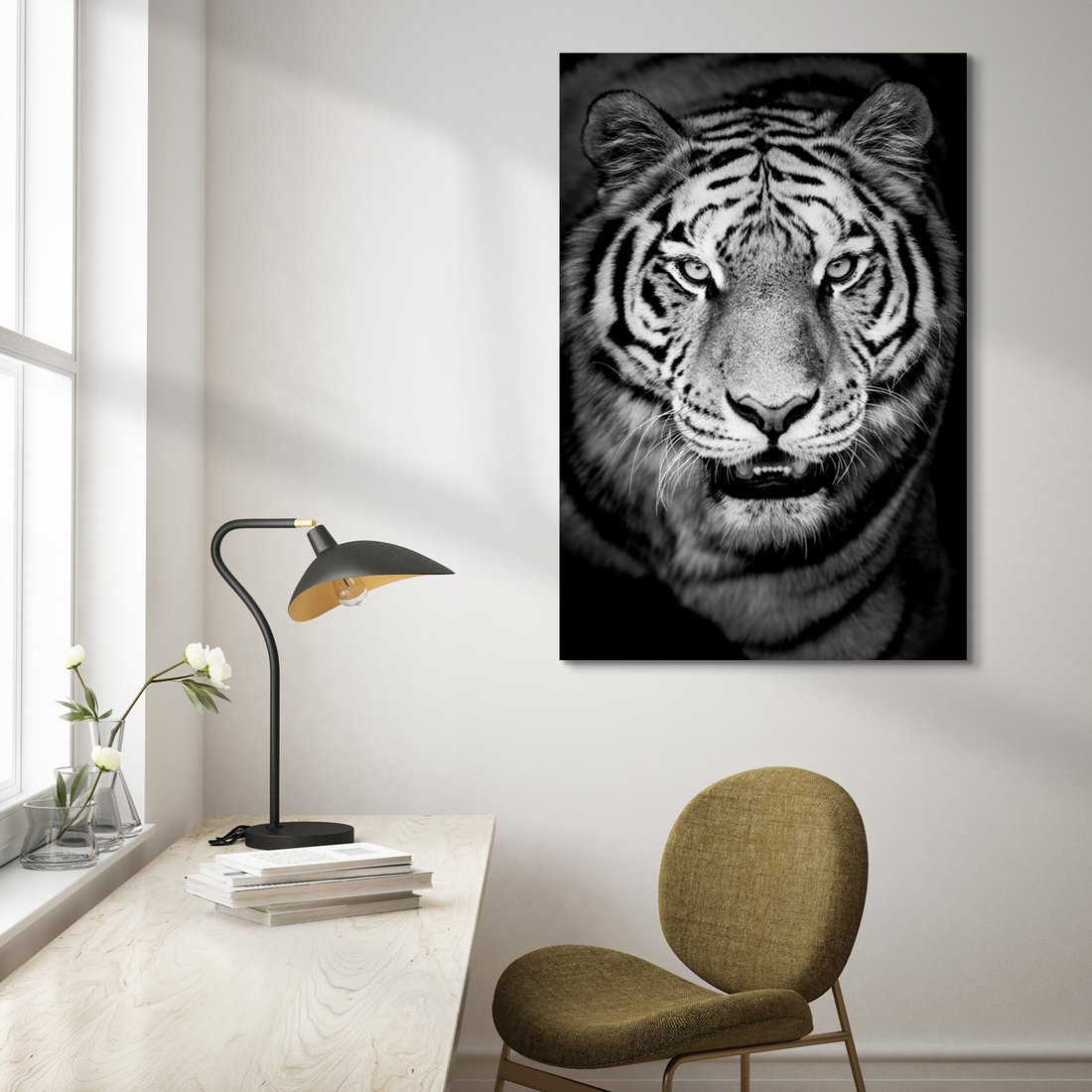 Obraz na płótnie - tygrys, zwierzę, drapieżnik