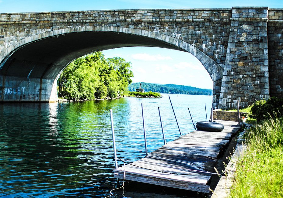 Fototapeta - most, woda, krajobraz