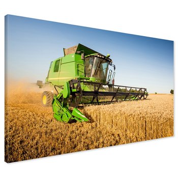 Obraz na płótnie - kombajn, rolnictwo, żniwa