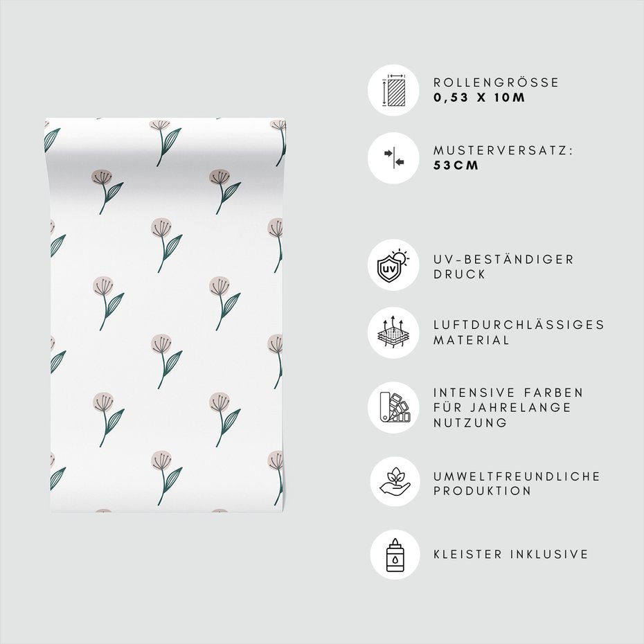 Tapeta - kwiaty, liście, natura