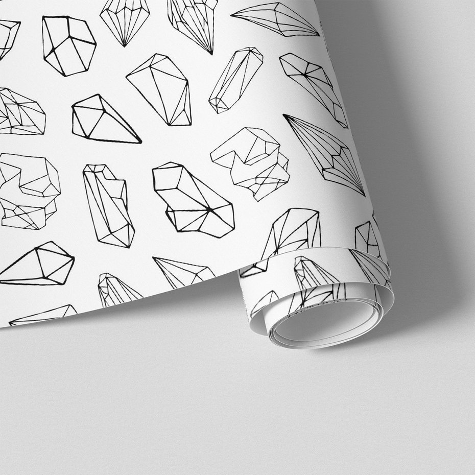 Tapeta - kryształy, geometria, linie