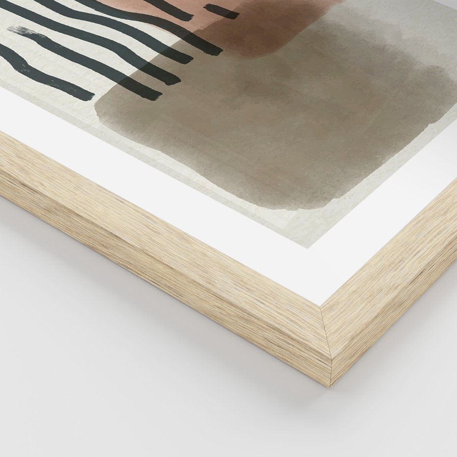 Zestaw obrazy w ramie, plakaty - abstrakcja,pastelowe,wzory - rama drewno