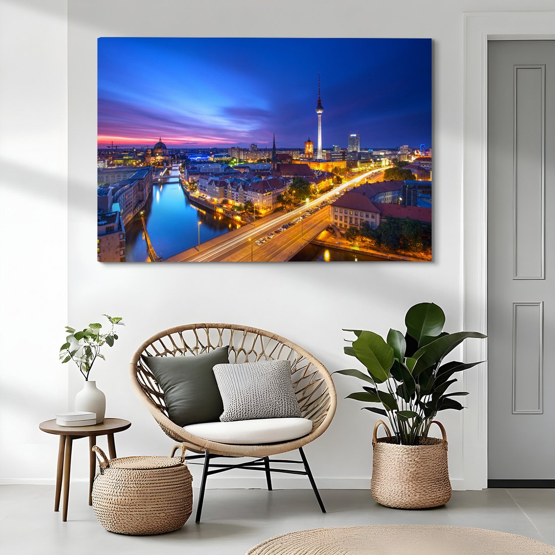 Obraz na płótnie - Berlin, miasto, noc