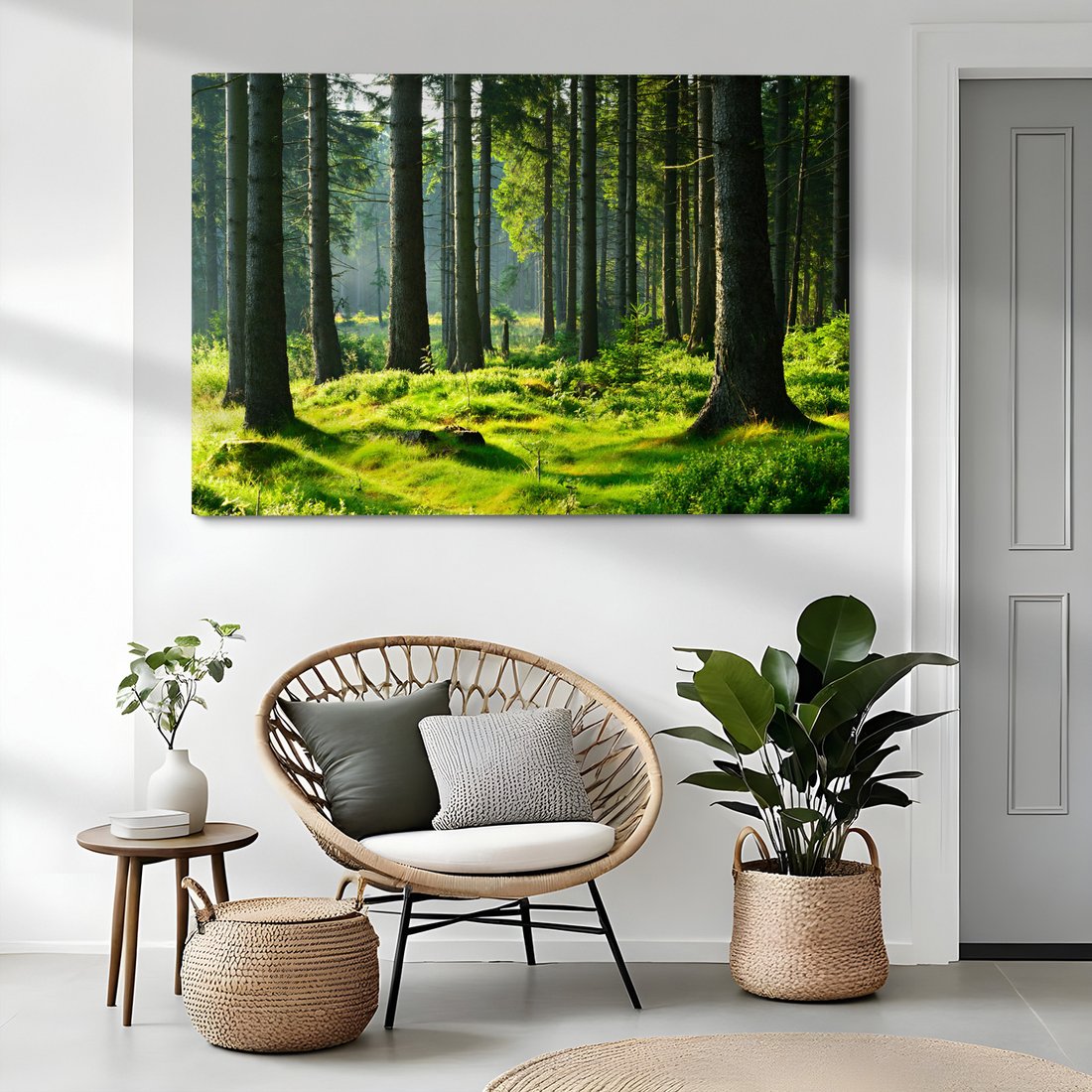 Obraz na płótnie - las, drzewa, natura