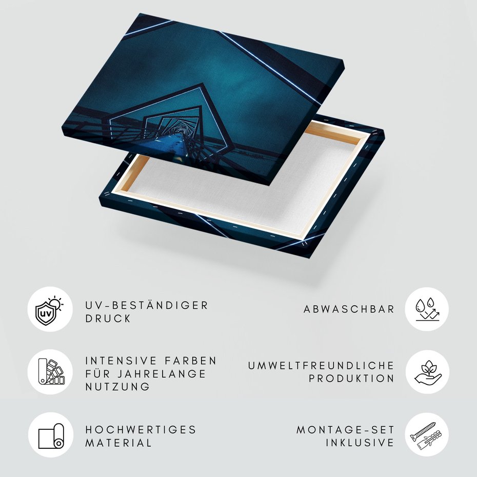 Obraz na płótnie - most, noc, światło