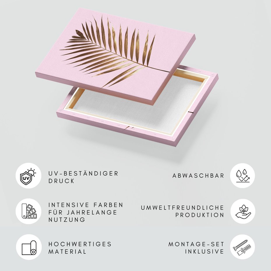 Obraz na płótnie - liść, złoty, roślina