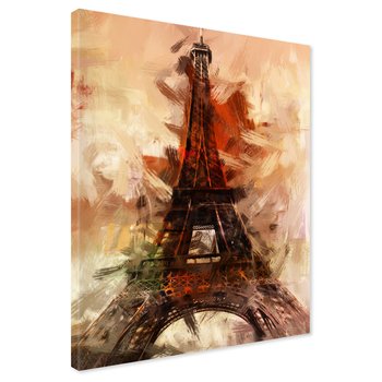 Obraz na płótnie - wieża Eiffla, Paryż, abstrakcja